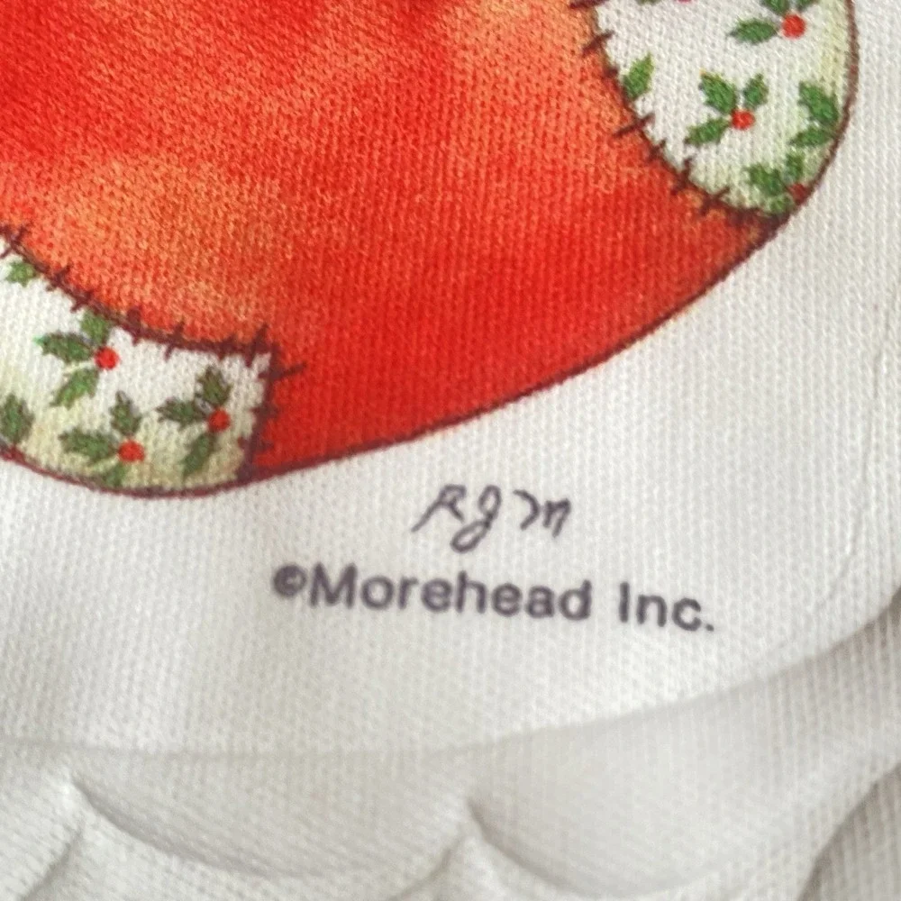 Vintage Giordano Morehead Bear‎ Puppy Santa Christmas Stocking 15
